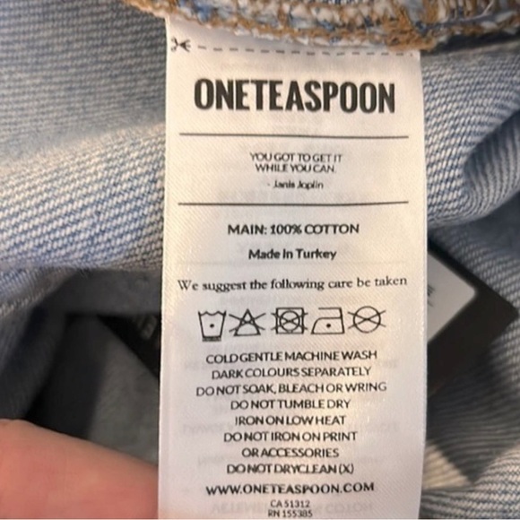 NWT One Teaspoon Kingpins Boyfriend Jeans In Hendrix XS - Picture 9 of 12